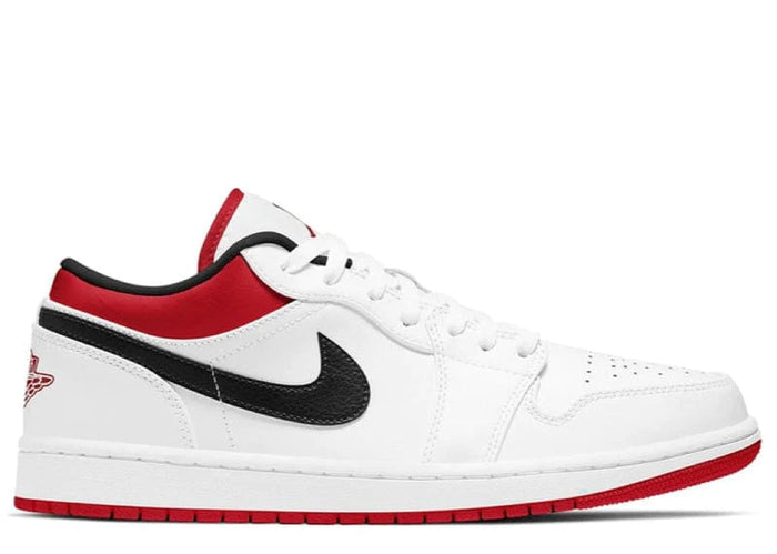 Air Jordan 1 Low White University Red Black