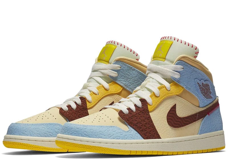 Air Jordan 1 Mid SE Fearless Maison Chateau Rouge