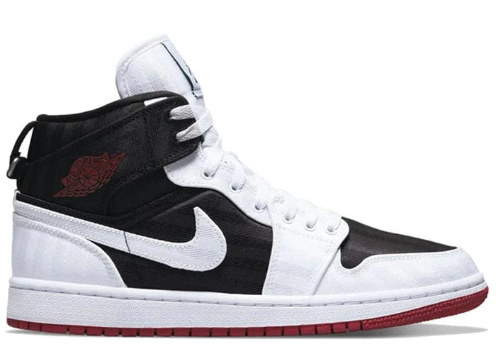 Air Jordan 1 Mid SE Utility Canvas White Black Gym Red