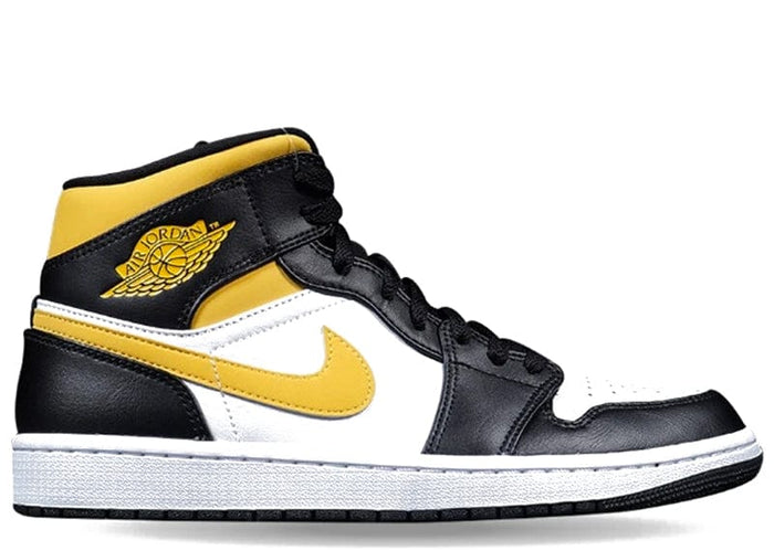 Air Jordan 1 Mid White Pollen Black