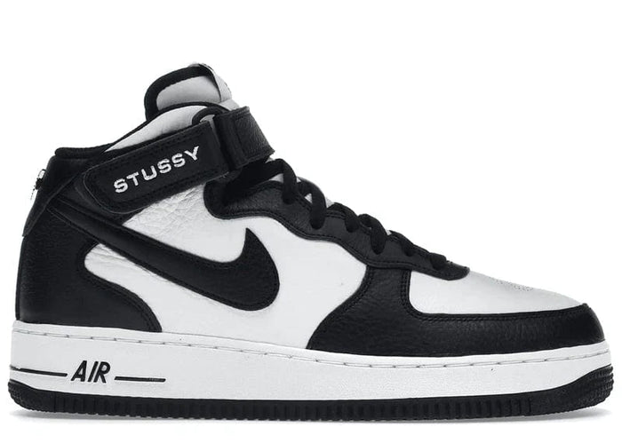 Nike Air Force 1 Mid Stussy Light Bone Black