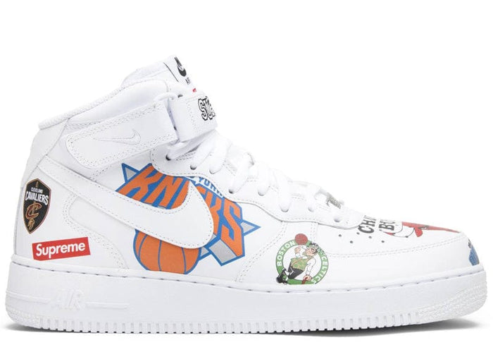 Nike Air Force 1 Mid Supreme NBA White